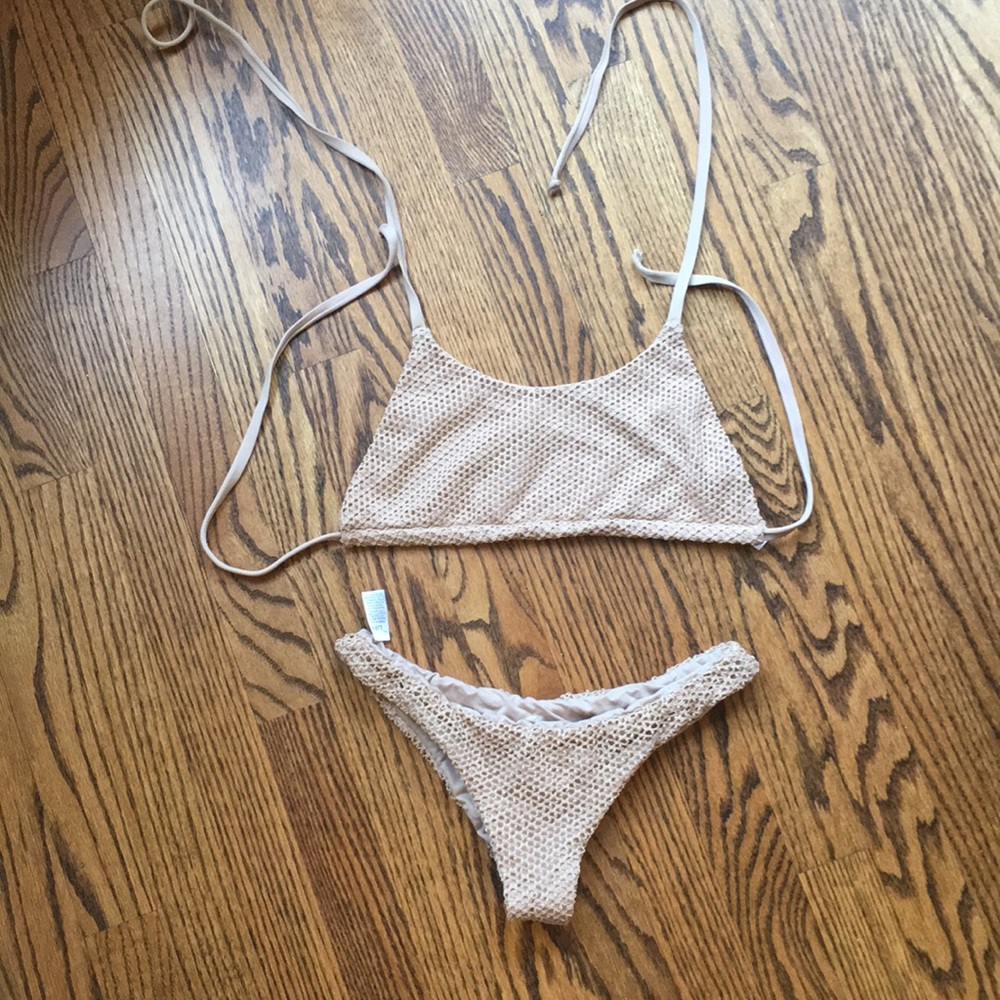 PLANET BLUE HIGH NECK BLUE LIFE BIKINI